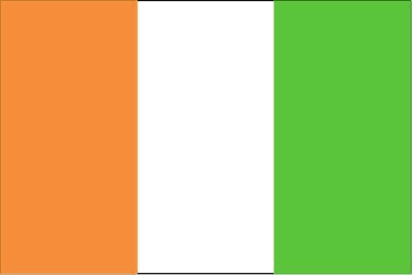 Flag of Cote d Ivoire (Ivory Coast)