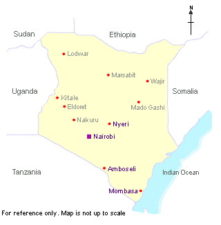 MAP OF KENYA