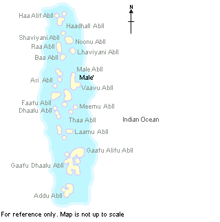 MAP OF MALDIVES