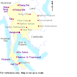 Map of Thailand