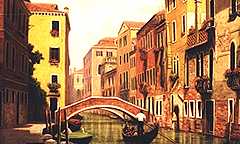 Venetian Canal in Venice Island