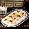 Peaches with Meringue Topping