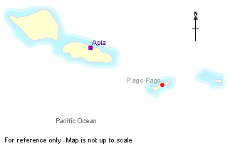 MAP OF SAMOA