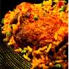 Chicken with yellow rice