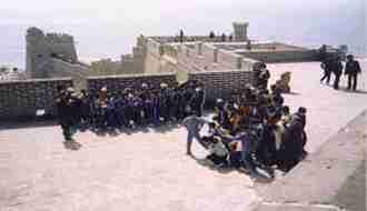 1Up Travel - The Great Wall of China - people on wall