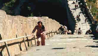 1Up Travel - The Great Wall of China - climbing wall