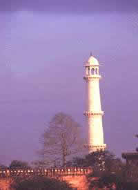Taj Mahal - The Minaret By night