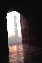 Taj Mahal - the Minaret at Sunrise