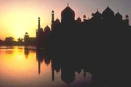 Taj Mahal -at sunset