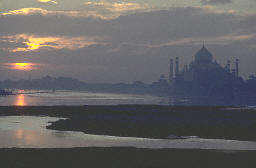 Taj Mahal -at sunset