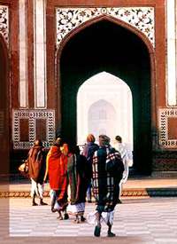 Taj Mahal - walls of the mosque