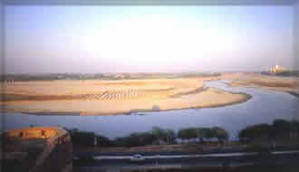 Taj Mahal -- from agra fort
