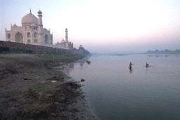 Taj Mahal - the Jamuna river