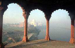 Taj Mahal -- on the river bank