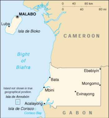 Map Of Equatorial Guinea 