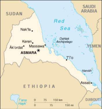 Map Of Eritrea