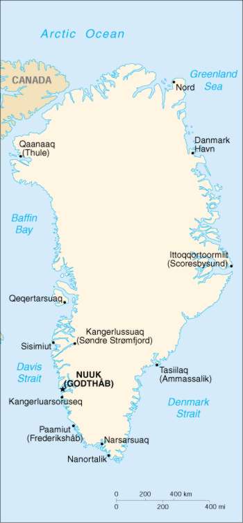 Map Of Greenland 