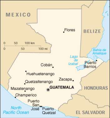 Map Of Guatemala
