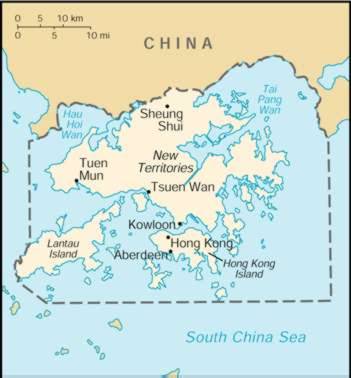 Map Of Hong Kong 