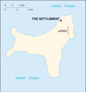 Map Of Christmas Island 