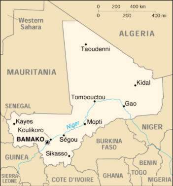 Map Of Mali 