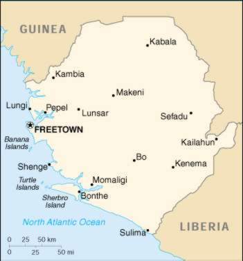 Map Of Sierra Leone 
